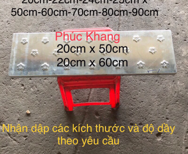 Mâm cầu thang sắt - Mâm cầu thang tôn sắt dập dày 1.4 li